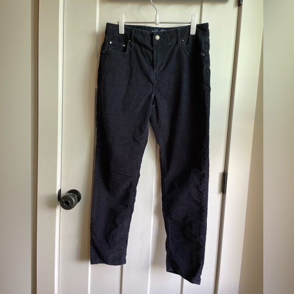 Boden Denim Corduroy Cord Girlfriend Navy Pants - Picture 1 of 15